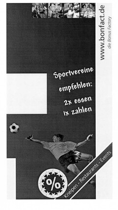 Sportvereine empfehlen: 2x essen 1x zahlen