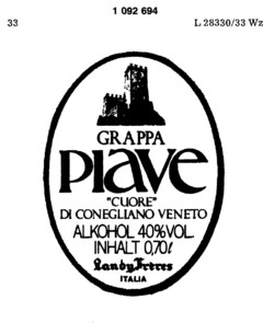 GRAPPA PIaVe "CUORE" DI CONEGLIANO VENETO