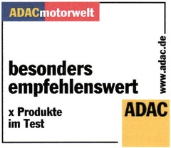 ADACmotorwelt besonders empfehlenswert x Produkte im Test ADAC www.adac.de