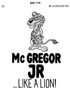 MC GREGOR JR ... LIKE A LION !