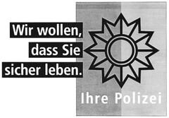 Wir wollen, dass Sie sicher leben. Ihre Polizei