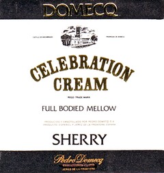 DOMECQ CELEBRATION CREAM SHERRY