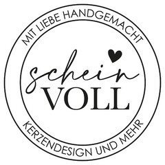 MIT LIEBE HANDGEMACHT schein VOLL KERZENDESIGN UND MEHR