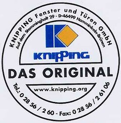 KNIPPING Fenster und Türen GmbH DAS ORIGINAL