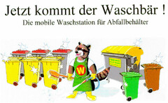 Jetzt kommt der Waschbär! Die mobile Waschstation für Abfallbehälter