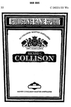 COLLISONS CANE SPIRIT HENRY C.COLLISON