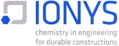 IONYS chemistry in engineering for durable constructions