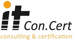 it Con. Cert constulting & certificcation