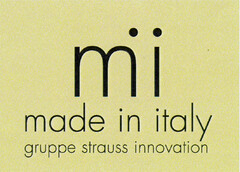 mi made in italy gruppe strauss innovation