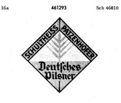 SCHULTHEISS PATZENHOFER Deutsches Pilsner