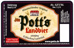 Münsterländer Original Alt Pott's Landbier