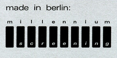 made in berlin: millennium screening