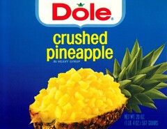 Dole crushed pineapple IN HEAVY SYRUP