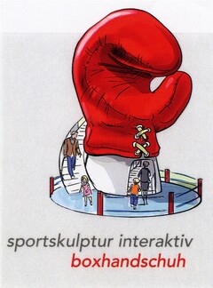 sportskulptur interaktiv boxhandschuh