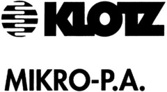 KLOTZ MIKRO-P.A.