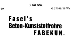 Fasel's Beton-Kunststoffrohre FABEKUN