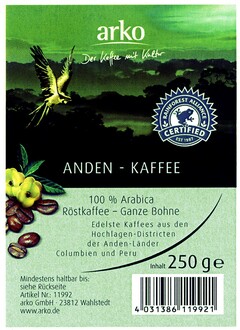 arko ANDEN - KAFFEE