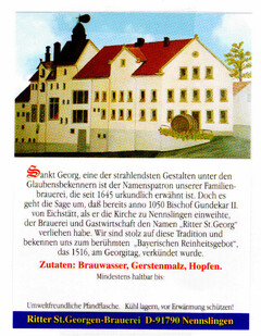 Ritter St. Georgen-Brauerei D-91790 Nennslingen