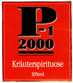 P-1 2000 Kräuterspirituose