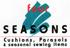 four SEASONS Cushions, Parasols & seasonal sewing items