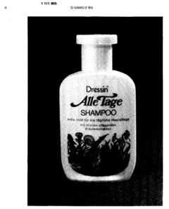 Dressin Alle Tage Shampoo extra mild für die täglich Haarpflege mit intensiv pflegenden Kräuterextrakten