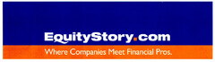 EquityStory.com Where Companies Meet Financial Pros.