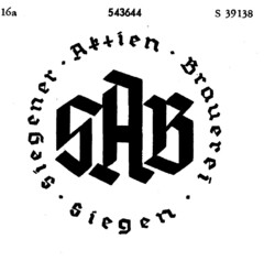 SAB Siegener Aktien Brauerei Siegen