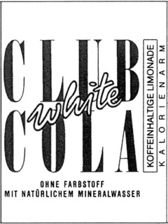 white CLUB COLA
