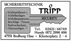 SICHERHEITSTECHNIK TRIPP SECURITY