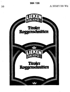 LIEKEN URKORN Tiroler