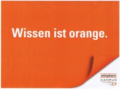 Wissen ist orange. ratiopharm CAMPUS