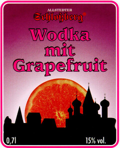 ALLSTEDTER Schloßberg Wodka mit Grapefruit