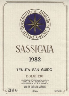 SASSICAIA 1982 TENUTA SAN GUIDO