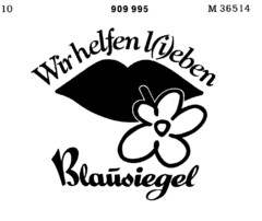 Wir helfen l(i)eben Blausiegel