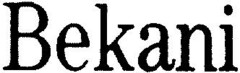 Bekani