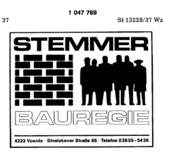 STEMMER BAUREGIE 4223 Voerde - Dinslakener Straße 65 - Telefon 02855 - 5436