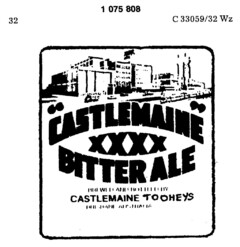 "CASTLEMAINE" BITTER ALE