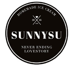 HOMEMADE ICE CREAM 20 16 est. SUNNYSU NEVER ENDING LOVESTORY