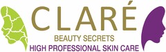 CLARÉ BEAUTY SECRETS HIGH PROFESSIONAL SKIN CARE