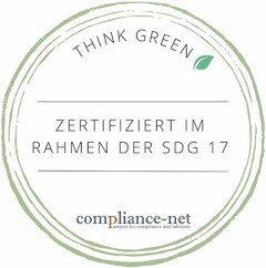 THINK GREEN compliance-net ZERTIFIZIERT IM RAHMEN DER SDG 17