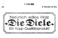 Natürlich edles Holz -Die Diele- Ein Kopp-Qualitätsprodukt