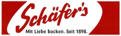 Schäfer's Mit Liebe backen. Seit 1898.