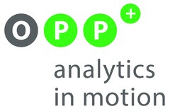 OPP+analytics in motion