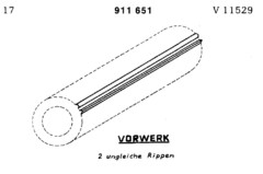 VORWERK 2 ungleiche Rippen