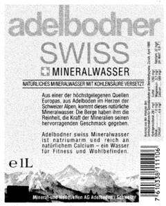 adelbodner SWISS MINERALWASSER