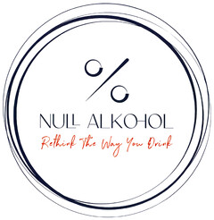 % NULL ALKOHOL Rethink The Way You Drink