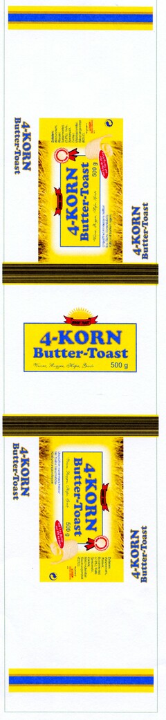 SUNNY TOAST 4-KORN Butter-Toast