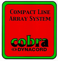 COMPACT LINE ARRAY SYSTEM cobra DYNACORD