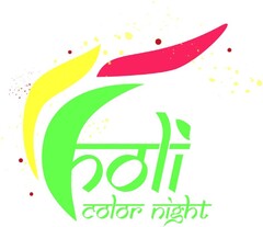 holi color night