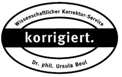 korrigiert.